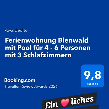 Apartmán Bienwald Mit Pool Fuer 4 - 6 Personen Mit 3 Schlafzimmern Grobitz