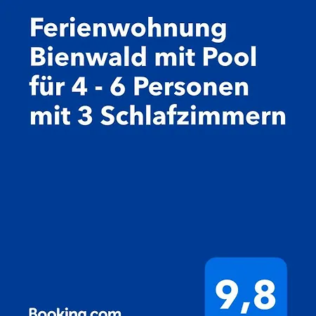 Bienwald Mit Pool Fuer 4 - 6 Personen Mit 3 Schlafzimmern Apartmán Grobitz